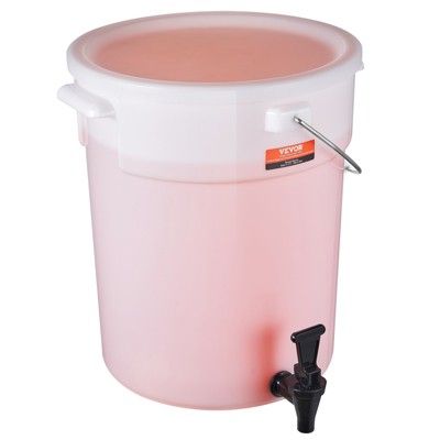 VEVOR Beverage Dispenser, 5 Gallon Drink Dispensers for Parties, Plastic Juice Dispenser with Spigot and Lid