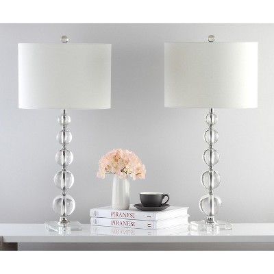 Liam Stacked Crystal Ball Lamp - 29 Inch Height - LIT4112 - Safavieh