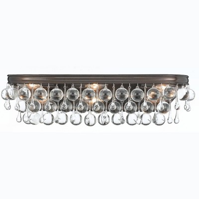 Crystorama Lighting Calypso 6 - Light Vanity in  Vibrant Bronze