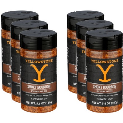 Yellowstone Seasoning Smoky Bourbon - Pack of 6 - 5.6 oz
