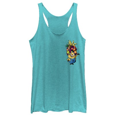 Women's Despicable Me Minion Fruit Hat Racerback Tank Top