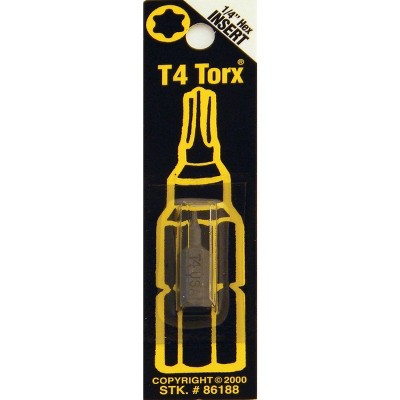 Best Way Tools  T4 TORX Insert Hex Screwdriver Bit B86188
