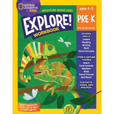 National Geographic Kids Explore! Workbook Pre-K - (Paperback)