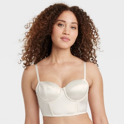 Women's Satin Lightly Lined Lingerie Corset - Auden™