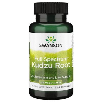 Swanson Herbal Supplements Full Spectrum Kudzu Root, 500 mg, 60 Caps