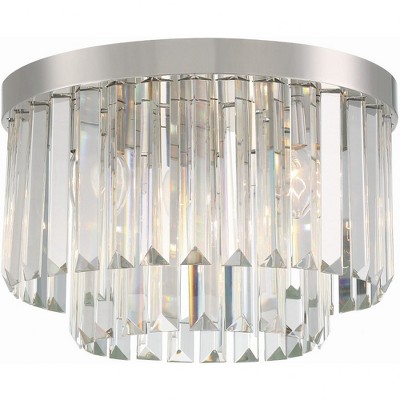 Crystorama Lighting Hayes 4 - Light Flush Mount in  Polished Nickel