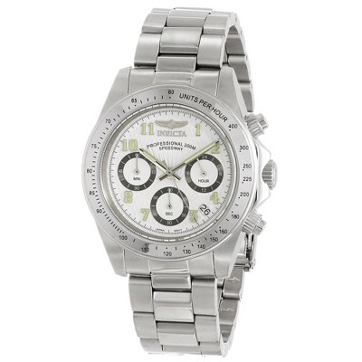 Invicta 17023 Men's Speedway White Dial Steel Bracelet Chronograph Dive Watch