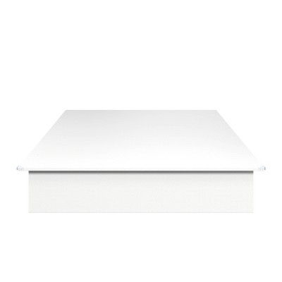 Nexera Full Valere Platform Bed White: Modern Unupholstered, No Box Spring Needed