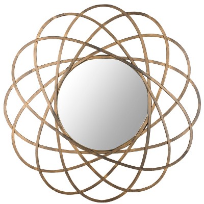 Galaxy Round Mirror - 32" x 32" - MIR4005 - Gold - Safavieh