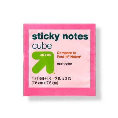 Sticky Notes Cube 3" x 3" - up&up™