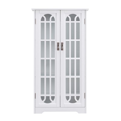 Window Pane Media Cabinet - White - SEI