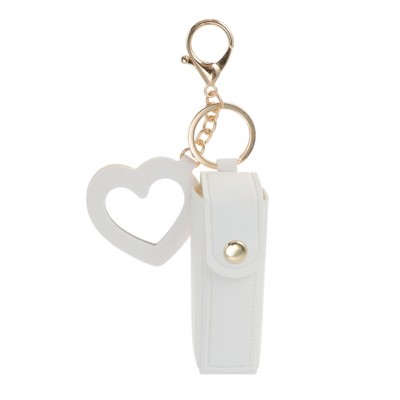Unique Bargains Lipstick Bag with Mirror Handbag Charm 1 Pc