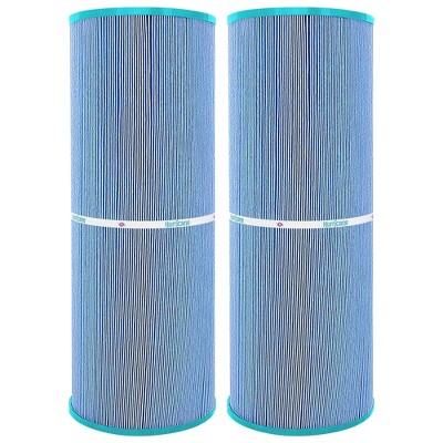 Hurricane 2 Pack HF5374-01M Elite Aseptic Spa Filter Cartridge for PLBS75 Unicel C-5374, Filbur FC-2971, Rainbow, Waterway, Leisure Bay, S2/G2 Spa 75