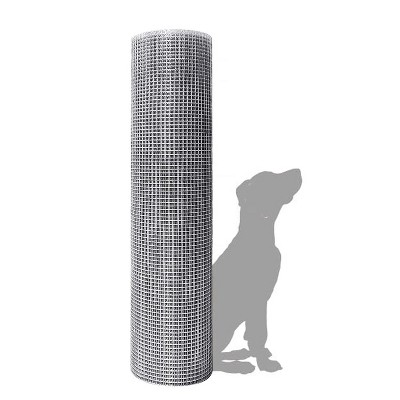 Chicken Fence Wire Mesh Roll - 1m x 25m 0.9mm Wire Metal Mesh Roll Hardware Cloth, for Garden and Animal Enclosure Chicken Coop Flower Beds