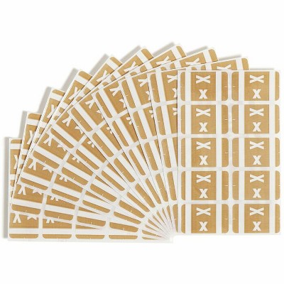Smead - AlphaZ ACCS Color-Coded Labels - "X" - Light Brown - 1 5/8 in. - 100 Per Pack
