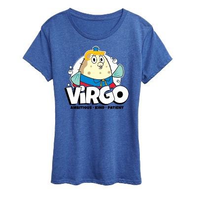 Women's - Spongebob Squarepants - Mrs Puff Virgo Astrology Short Sleeve Graphic T-Shirt