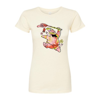 Women's - SpongeBob SquarePants - Tie Dye Patrick Fitted Graphic T-Shirt