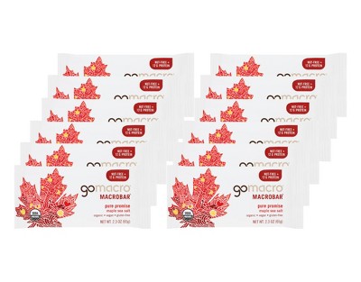 GoMacro Maple Sea Salt MacroBar Protein Bar - 12 bars, 2.3 oz