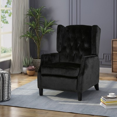 Christopher Knight Home Keating Contemporary Fabric Tufted Wingback Pushback Recliner