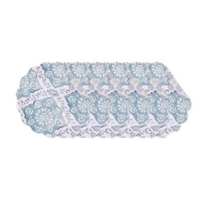 C&F Home Harlan Round Placemats, Set of 6, 17"