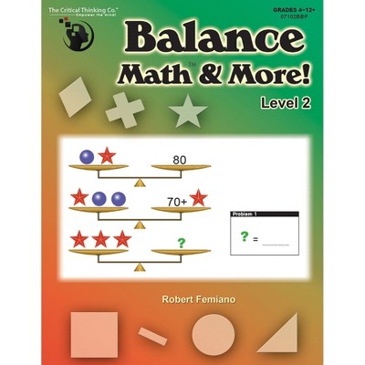 The Critical Thinking Co.™ Balance Math™ & More Book, Level 2: Sharpening Critical Thinking, Computational, & Algebraic Reasoning Skills