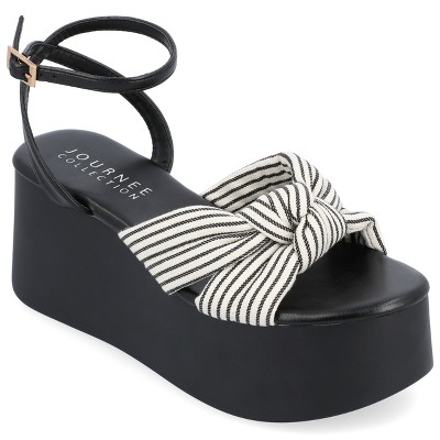 Journee Collection Women's Lailee Buckle Platform Sandals