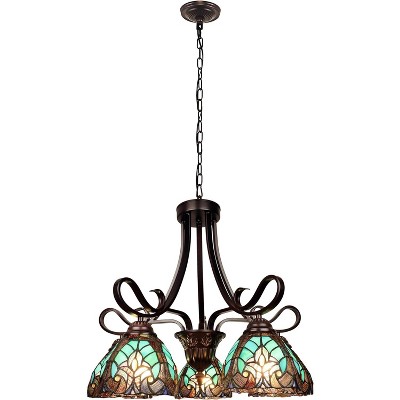 Chloe Lighting Liaison Victorian-Style 5-Light Antique Dark Bronze Finish Large Chandelier 25" Wide