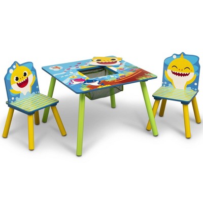 Delta Children Kids' Table and Chair Set with Storage - Green Gold Gold Certified