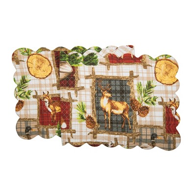 C&F Home Bryson Retreat Woven Reversible Rustic Lodge Dining Table Runner