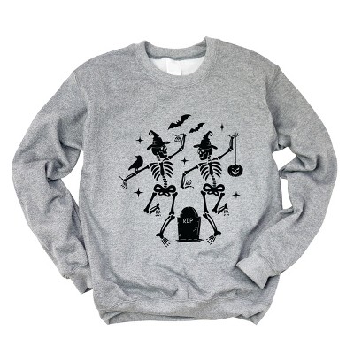 Two Skeletons Dancing Grave - Sweatshirt