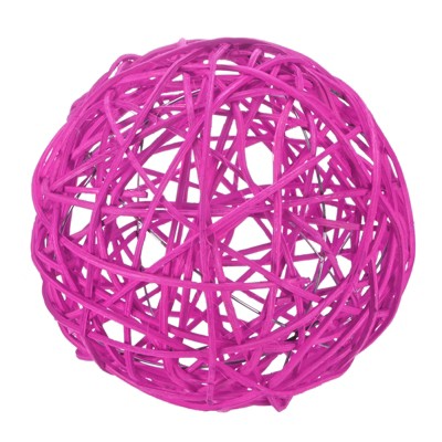 Unique Bargains Wicker Rattan Decorative DIY Crafts Balls for DIY Crafts 7.9 Inch 1 Pc