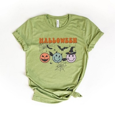 Simply Sage Market Halloween Smiley Faces Short Sleeve Tee