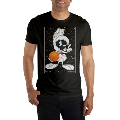 Space Jam 2: A New Legacy Marvin The Martian Men's Black Short Sleeve T-shirt