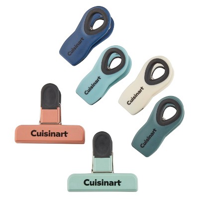 Cuisinart 6pc Magnetic Chip Clips: Multicolored Plastic Food Storage Accessories, Lifetime Limited Warranty