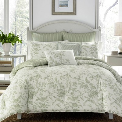Laura Ashley Pastel Green Natalie Comforter Set