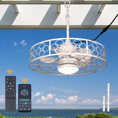 Bella Depot 23" Outdoor Ceiling Fan with Dimmable Light and Remote