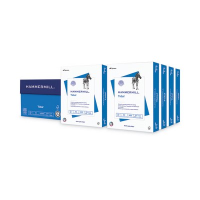 Hammermill Tidal Print Paper, 92 Bright, 20 lb Bond Weight, 8.5 x 11, White, 500 Sheets/Ream, 8 Reams/Carton