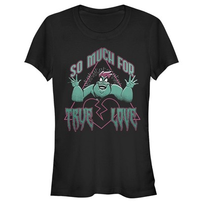 Juniors Womens The Little Mermaid Ursula So Much For True Love T-Shirt