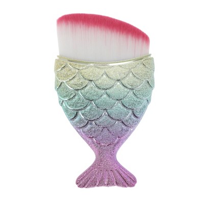 Unique Bargains Angled Mermaids Shape Foundation Brush 1 Pc