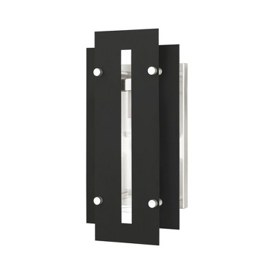 Livex Lighting Utrecht 1 - Light Wall Light in  Black/Brushed Nickel