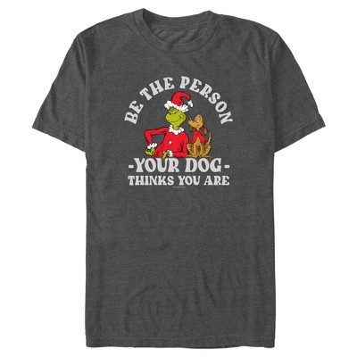 Men's Dr. Seuss Grinch Christmas Be the Person T-Shirt