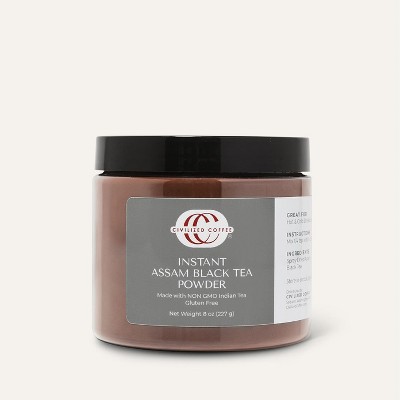 Civilized Coffee Instant Black Tea Powder Assam (8 oz)