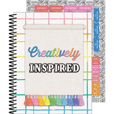 Carson Dellosa Education Creatively Inspired Teacher Planner (128 pages, 116 stickers)