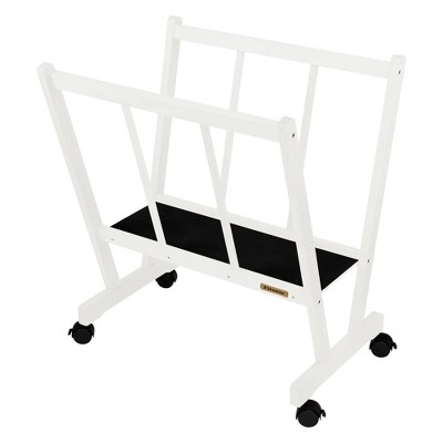 Creative Mark Firenze Wood Large Print Rack with Castors - Perfect for Display of Canvas, Art, Prints, Panels, Posters, Art Gallery Shows, Storage
