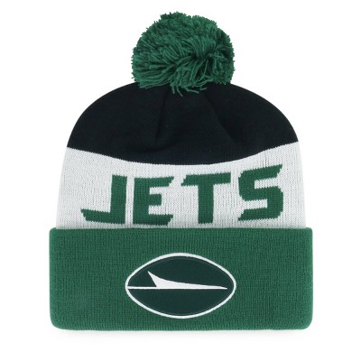 NFL New York Jets Margin Knit Beanie: Sports Team Logo, Adult One Size