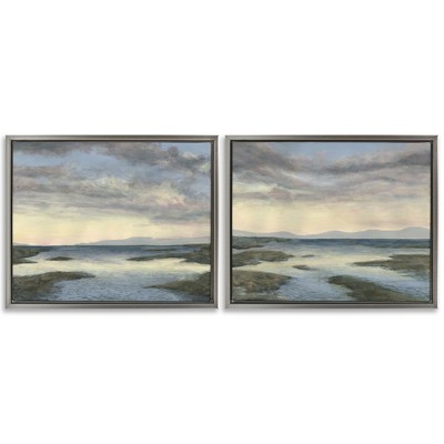 Stupell Industries Sunlit Sea Expanse 2pc Floating Frame Art Set