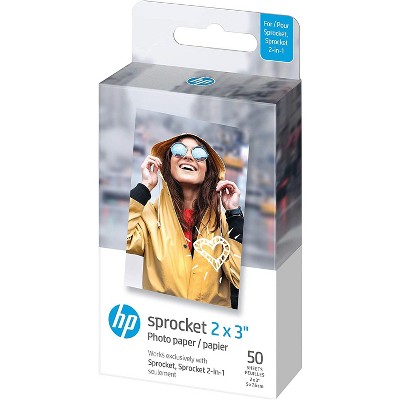 HP Sprocket 2x3" Premium Zink Sticky Back Photo Paper Compatible with HP Sprocket Photo Printers.
