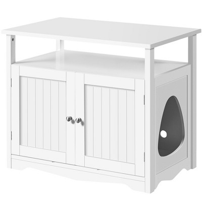 Yaheetech Pet Litter Box Enclosure with Storage Shelf