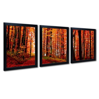 Philippe Sainte-Laudy 'The Red Way' Floating Brushed Aluminum Art