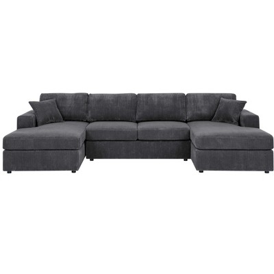 TiramisuBest 85.5" Sleeper Sofa Bed with Storage Chaise, Reversible L-Shaped Couch, Blue Upholstered Sectional for Living Room & Small Space